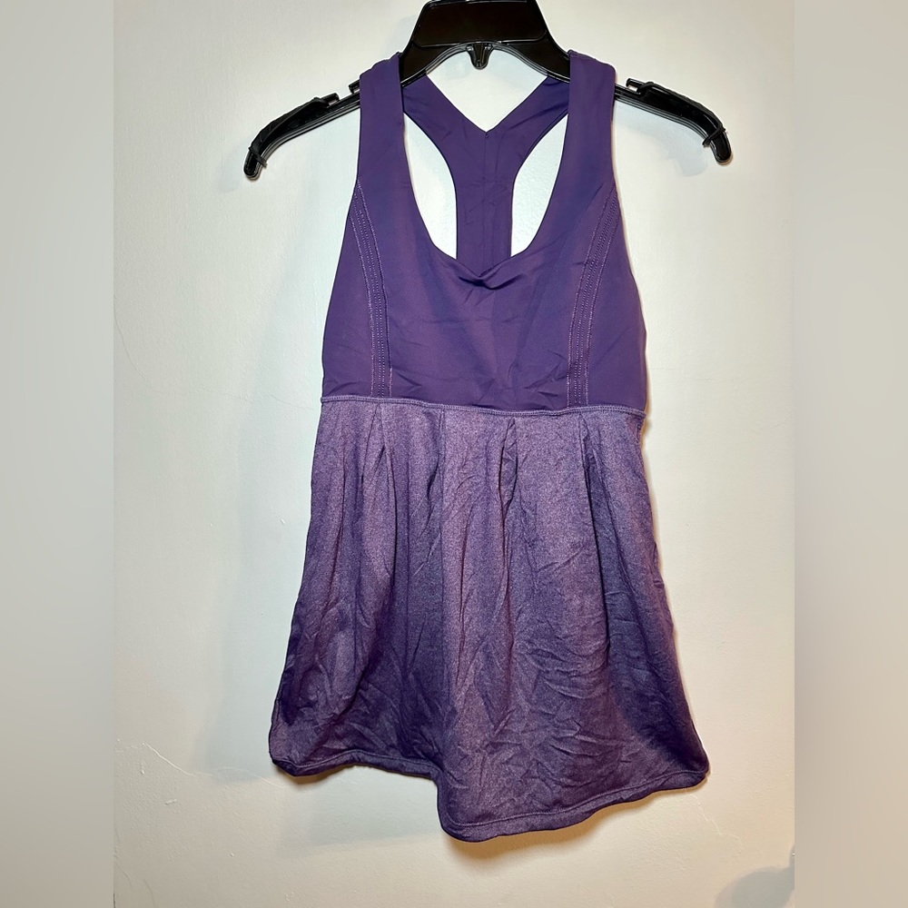 NWOT Lululemon Purple racerback babydoll top size 4
